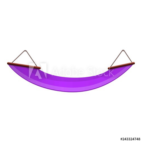 500x500 Purple Hammock Icon Cartoon Of Purple Hammock Vector Icon For Web
