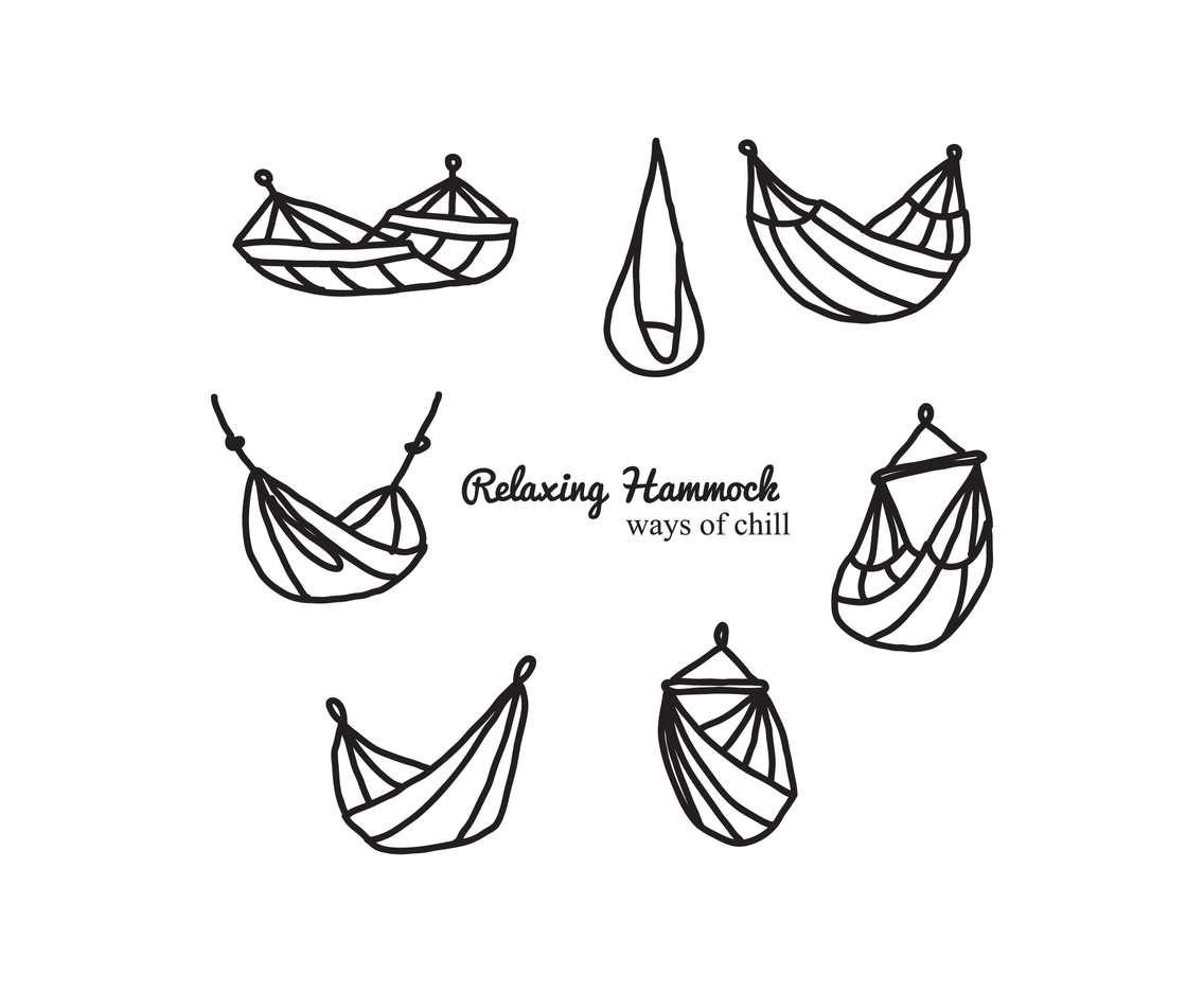 1136x936 Relaxing Hammock Vector Art Graphics