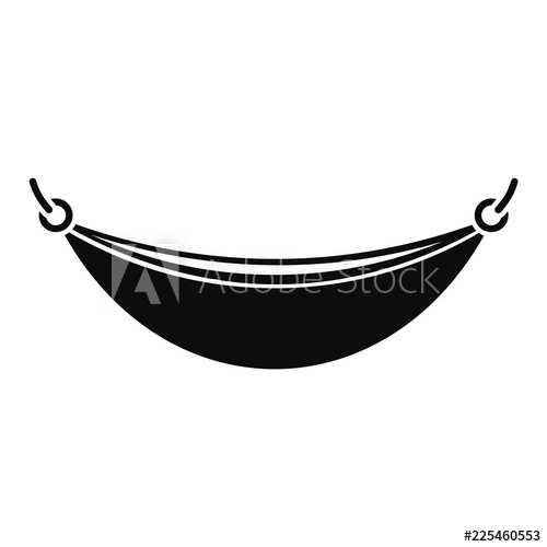 500x500 Beach Hammock Icon Simple Illustration Of Beach Hammock Vector