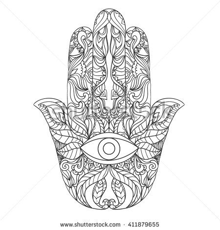 450x470 Hamsa Stock Vectors Vector Clip Art Shutterstock