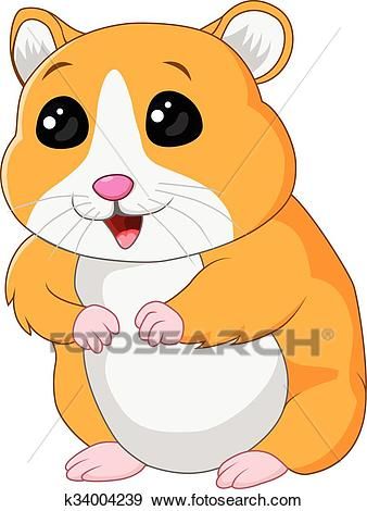 338x470 Cute Hamster Posing Isolated Clip Art Animals Cute Hamsters