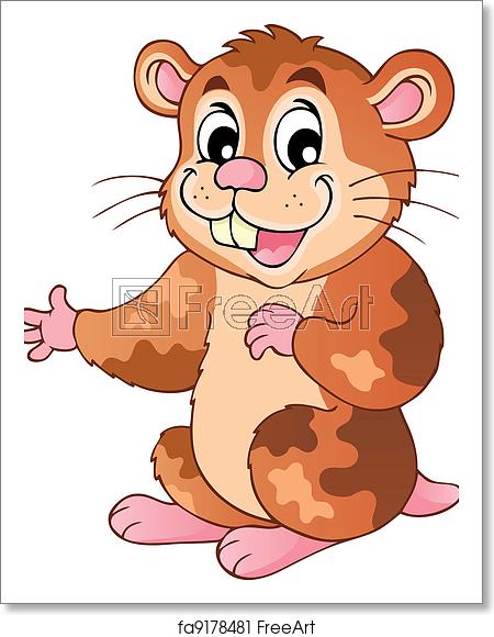 450x580 Free Art Print Of Cute Cartoon Hamster Cute Cartoon Hamster