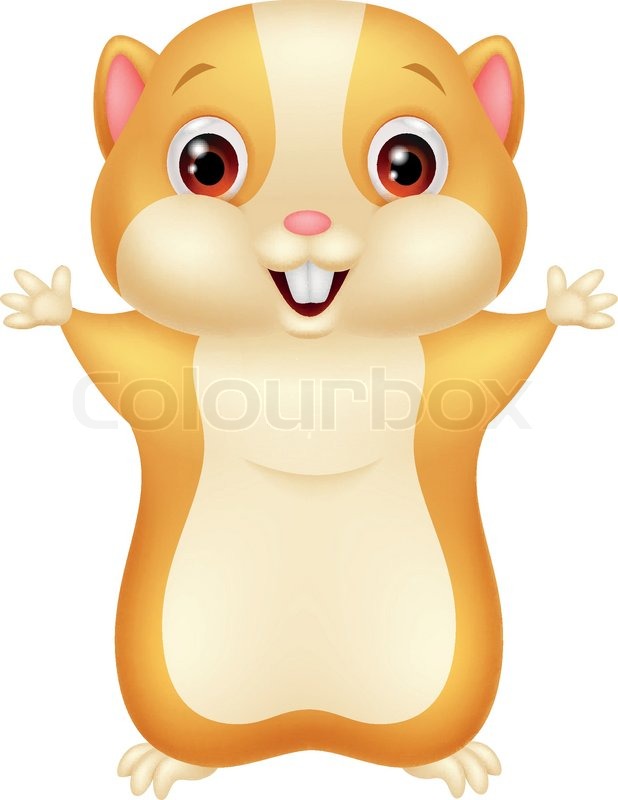 618x800 Vector Illustration Of Cute Hamster Stock Vector Colourbox