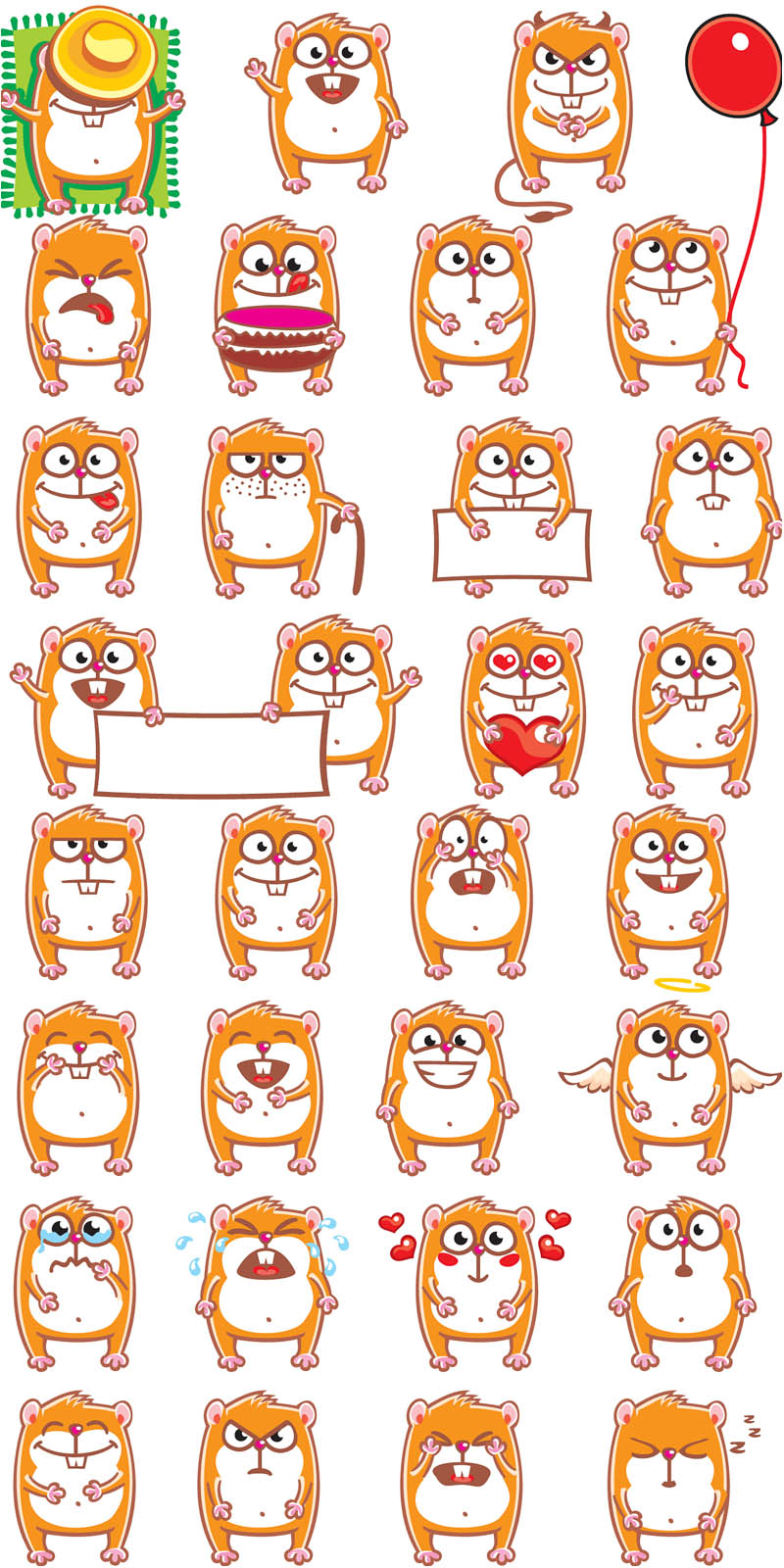 800x1600 Cartoon Hamster Vector Vector Graphics Blog