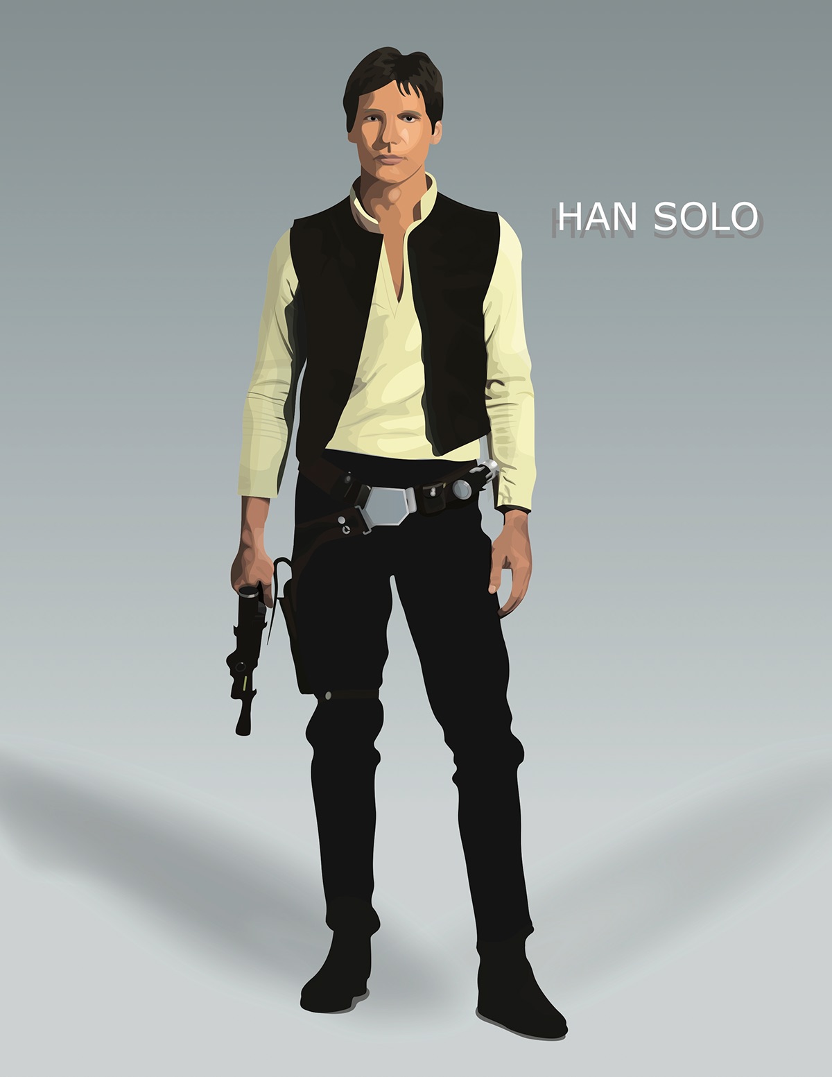 Star Wars Vector Illustrations On Behance 1200x1553 Star Wars Vector Illustrations On Behance