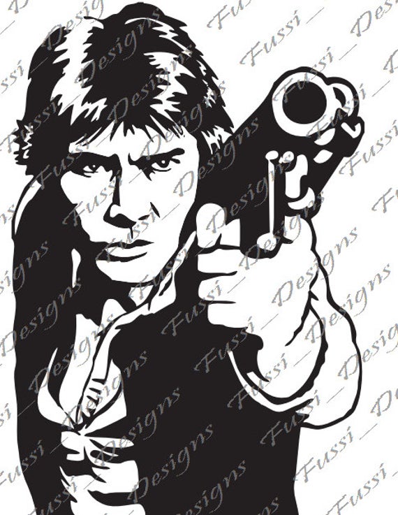 Vectorized Han Solo Etsy 570x737 Vectorized Han Solo Etsy