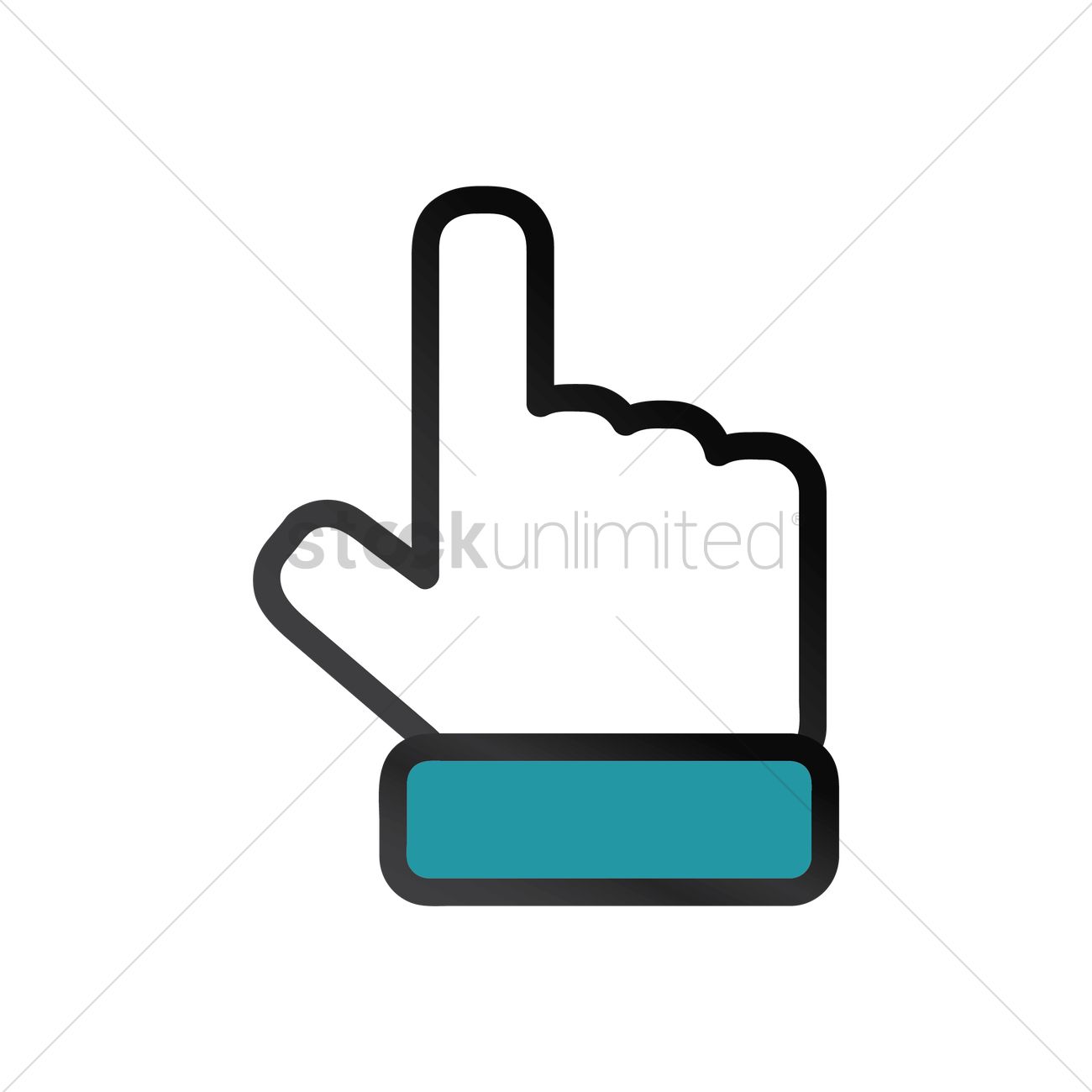1300x1300 Hand Cursor Vector Image