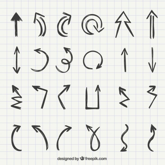 Set Of Hand Drawn Arrows Vector Free Download 626x626 Set Of Hand Drawn Arrows Vector Free Download