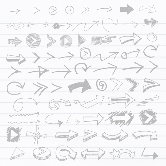 Hand Drawn Arrows 550x550 Hand Drawn Arrows