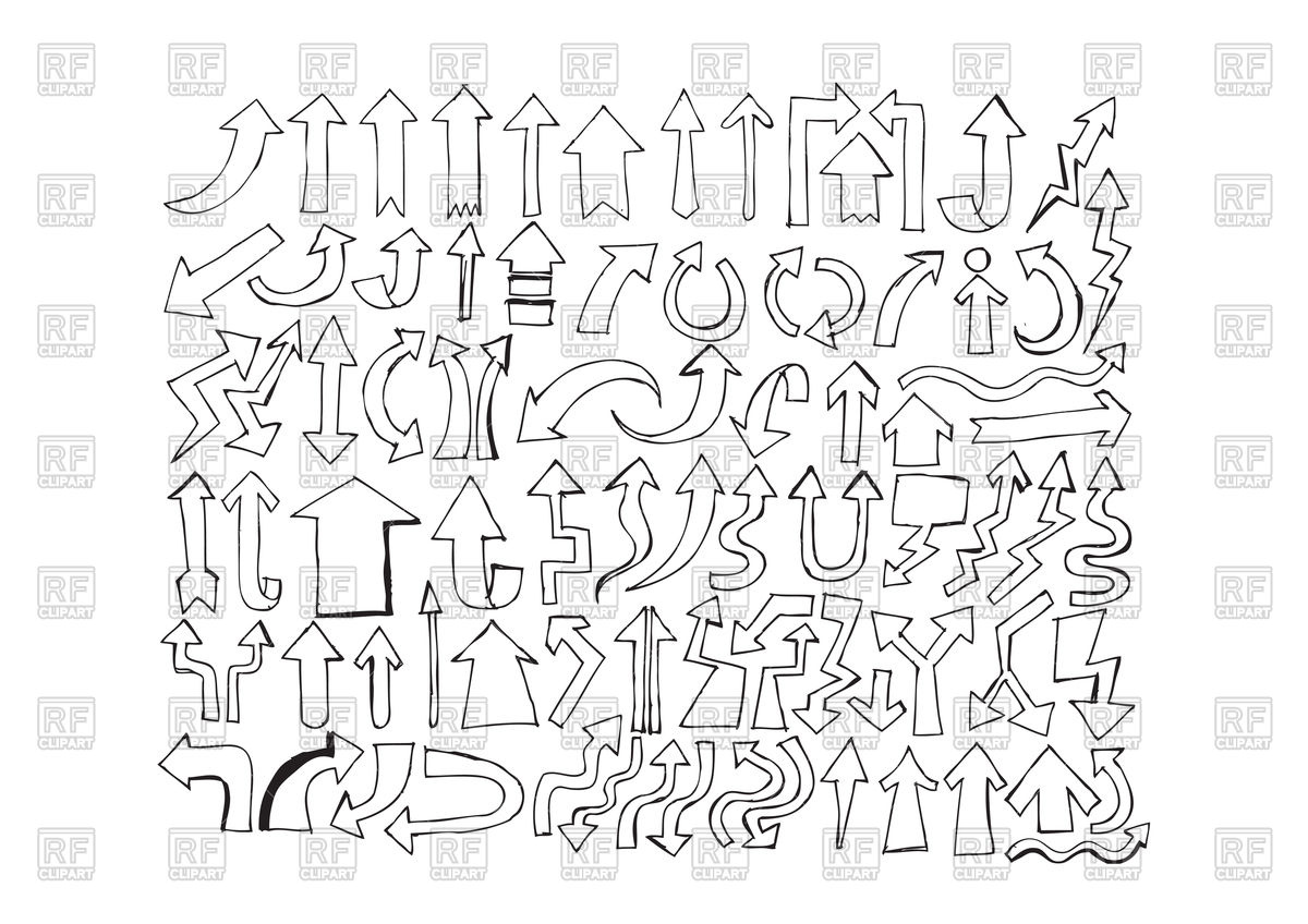 Hand Drawn Arrows Vector Image Of Signs, Symbols, Maps Tumdee 1200x848 Hand Drawn Arrows Vector Image Of Signs, Symbols, Maps Tumdee