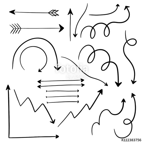 Set Of Various Hand Drawn Arrow Vector Elements Stock Image 500x500 Set Of Various Hand Drawn Arrow Vector Elements Stock Image
