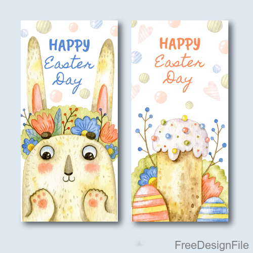 Happy Easter Day Hand Drawn Banner Vector Free Download 500x500 Happy Easter Day Hand Drawn Banner Vector Free Download