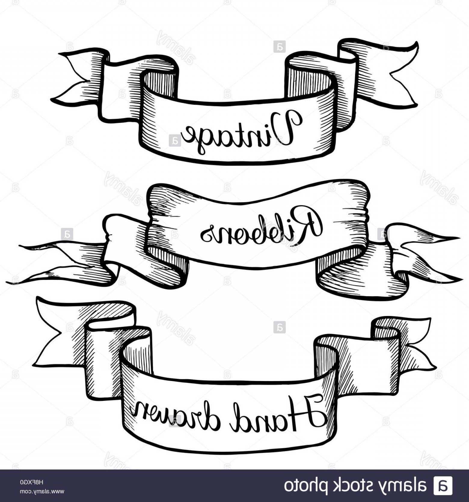 Stock Photo Old Hand Drawn Banner To Scrapbook Or Design 1560x1668 Stock Photo Old Hand Drawn Banner To Scrapbook Or Design