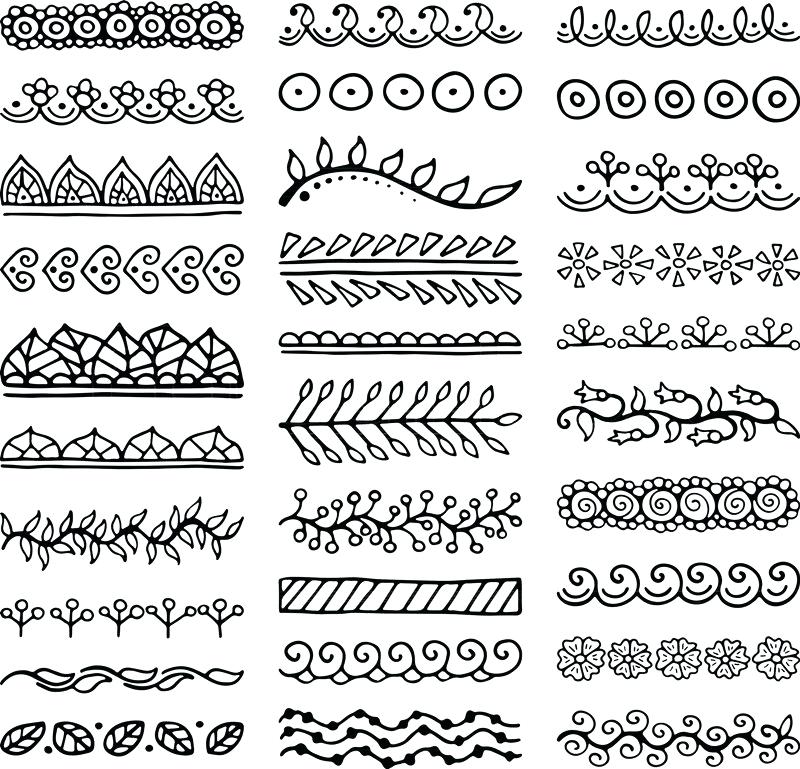 Hand Drawn Border Vector at Vectorified.com | Collection of Hand Drawn ...