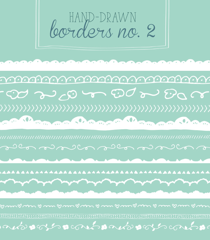 700x800 Hand Drawn Border Vector