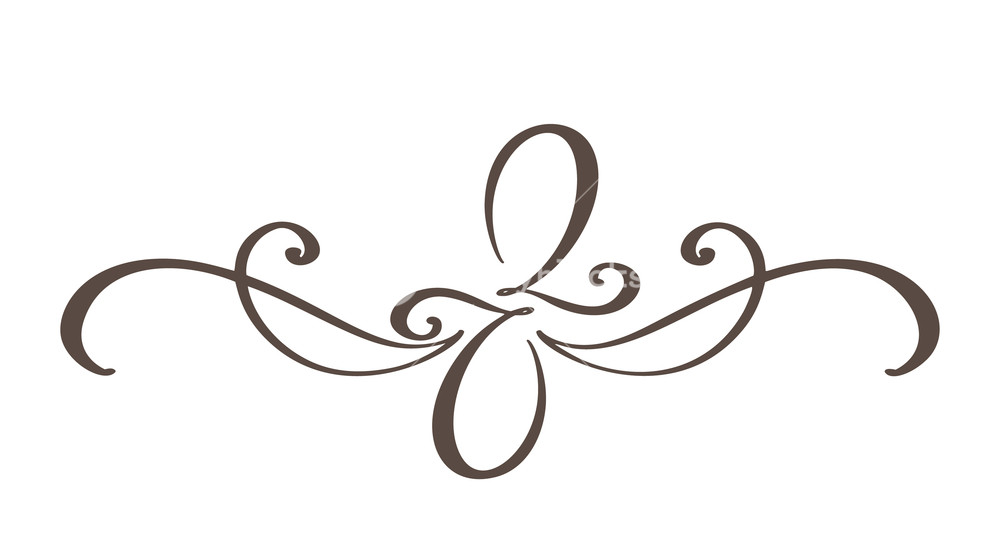 1000x556 Hand Drawn Border Flourish Separator Calligraphy Designer Elements