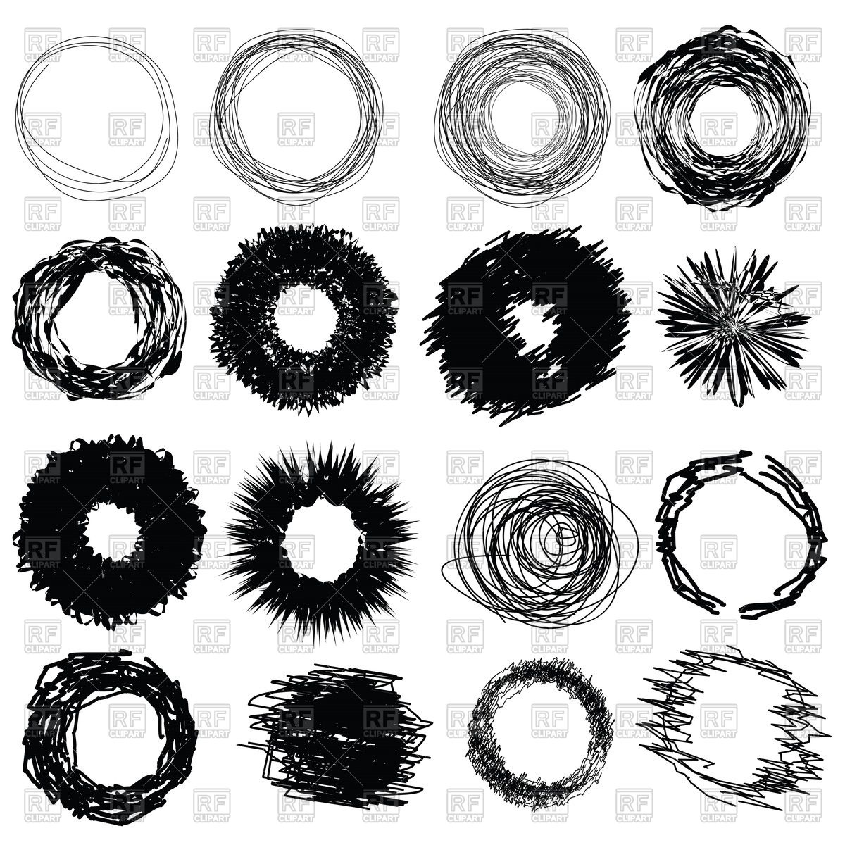 Hand Drawn Circles On White Background Vector Image Of Backgrounds 1200x1200 Hand Drawn Circles On White Background Vector Image Of Backgrounds