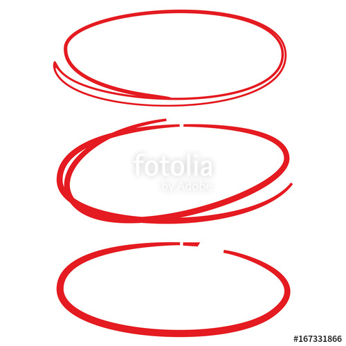 Red Hand Drawn Circle Markers Stock Image And Royalty Free Vector 500x500 Red Hand Drawn Circle Markers Stock Image And Royalty Free Vector