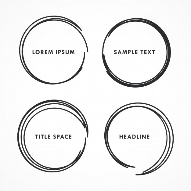 Four Abstract Hand Drawn Circle Frames Vector Free Download 626x626 Four Abstract Hand Drawn Circle Frames Vector Free Download