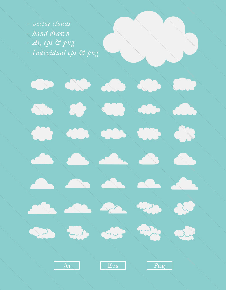 Hand Drawn Cloud Vector