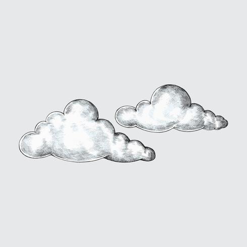 490x490 Hand Drawn Clouds Illustration