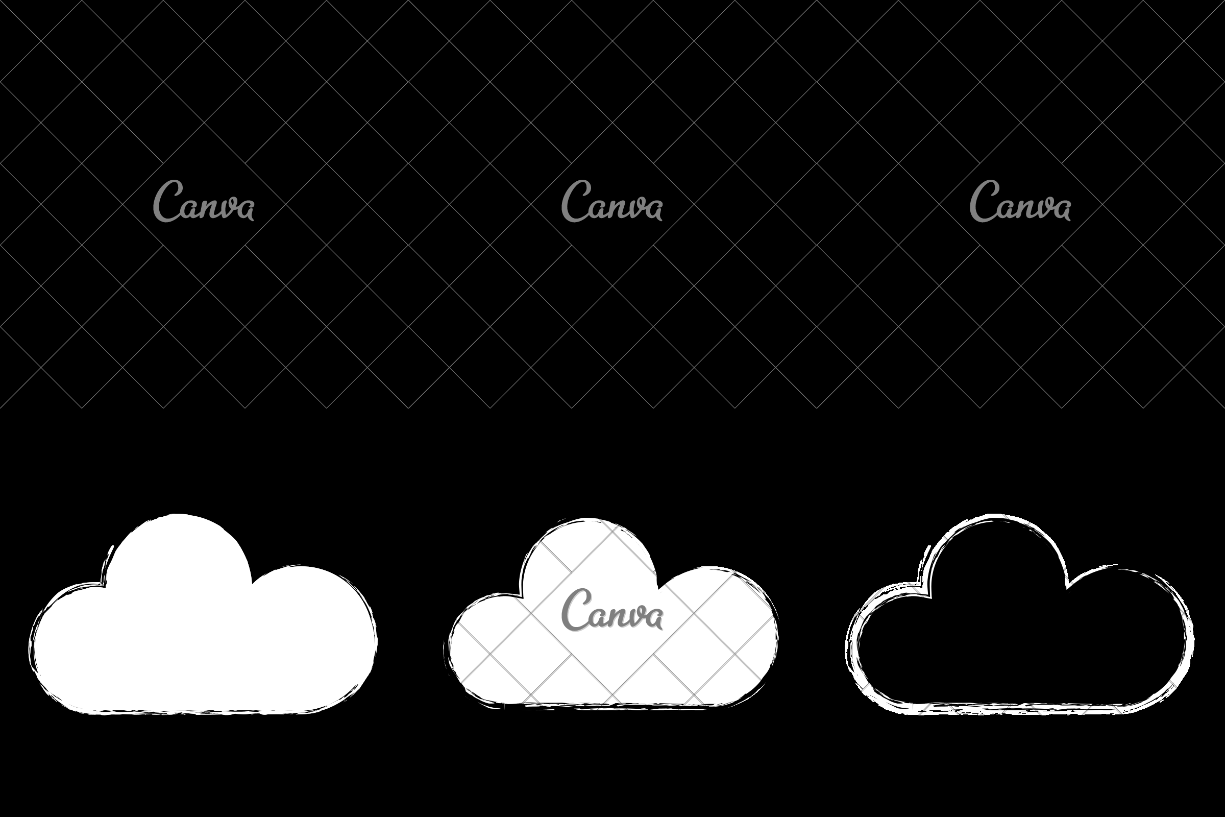 2400x1600 Hand Drawn Cloud Vector Icon