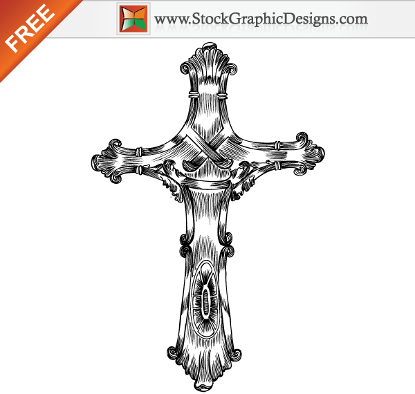 Free Hand Drawn Cross Vector Free Religion Vectors Free Hand 600x570 Free Hand Drawn Cross Vector Free Religion Vectors Free Hand