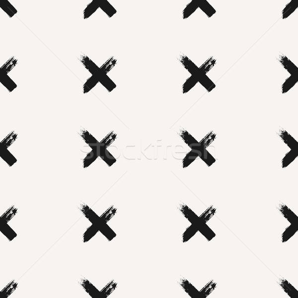 Hand Drawn Cross Shapes Seamless Pattern Vector Illustration 600x600 Hand Drawn Cross Shapes Seamless Pattern Vector Illustration