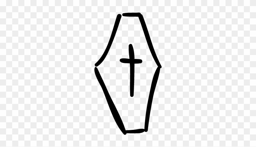 Coffin Hand Drawn Shape With A Cross Vector 840x481 Coffin Hand Drawn Shape With A Cross Vector