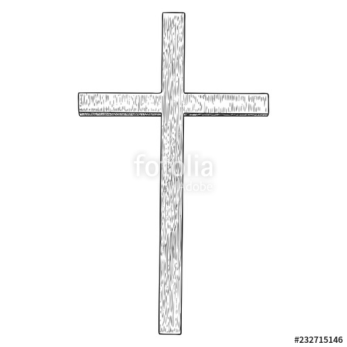 Hand Drawn Cross Christian And Catholic Cross Isolated On White 500x500 Hand Drawn Cross Christian And Catholic Cross Isolated On White