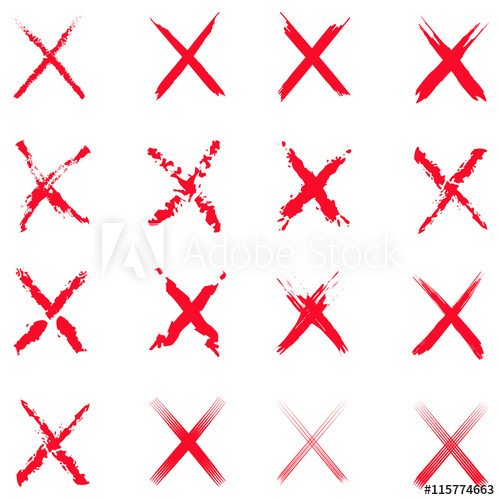 Set Hand Drawn Cross 500x500 Set Hand Drawn Cross