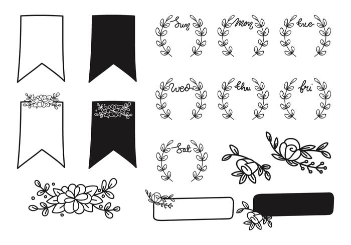 700x490 Hand Drawn Floral Free Vector Art