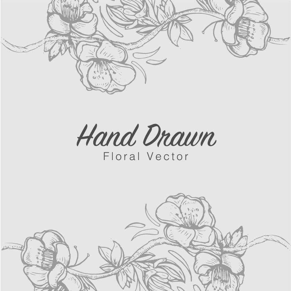 936x936 Hand Drawn Floral Vector Freevectors
