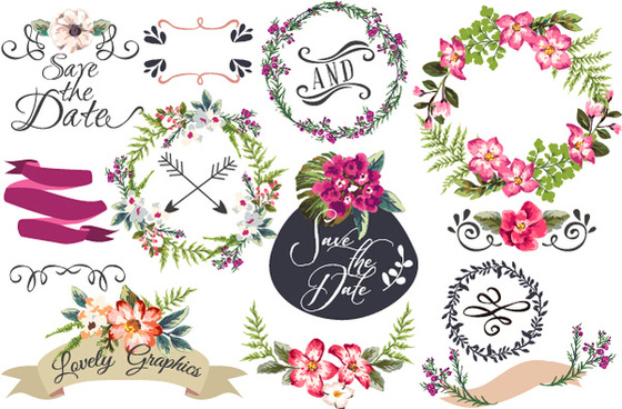 560x368 Hand Drawn Flower Frame Free Vector Download