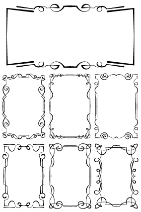Set Of Simple Hand Drawn Frame Vectors Free Download 284x426 Set Of Simple Hand Drawn Frame Vectors Free Download