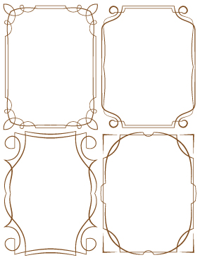 Set Of Simple Hand Drawn Frame Vectors Free Download 284x369 Set Of Simple Hand Drawn Frame Vectors Free Download