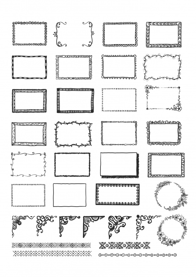 Sketched Frame Vectors, Photos And Free Download 626x885 Sketched Frame Vectors, Photos And Free Download