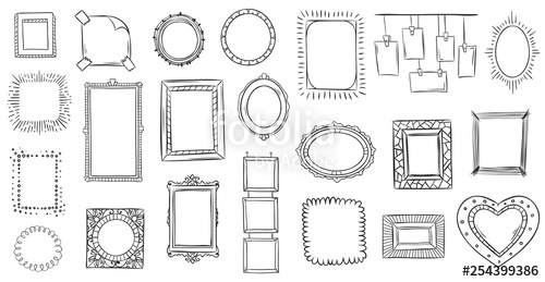 Doodle Frames Hand Drawn Frame, Square Borders Sketched Doodles 500x259 Doodle Frames Hand Drawn Frame, Square Borders Sketched Doodles