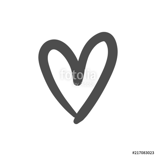 Hand Drawn Heart, Love Symbol, Vector Illustration Stock Image 500x500 Hand Drawn Heart, Love Symbol, Vector Illustration Stock Image