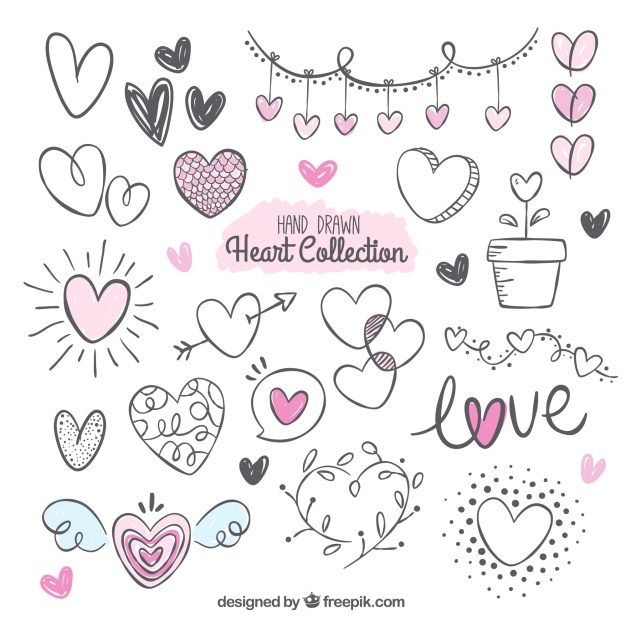 Fantastic Pack With Variety Of Hand Drawn Hearts Vector Free 626x626 Fantastic Pack With Variety Of Hand Drawn Hearts Vector Free
