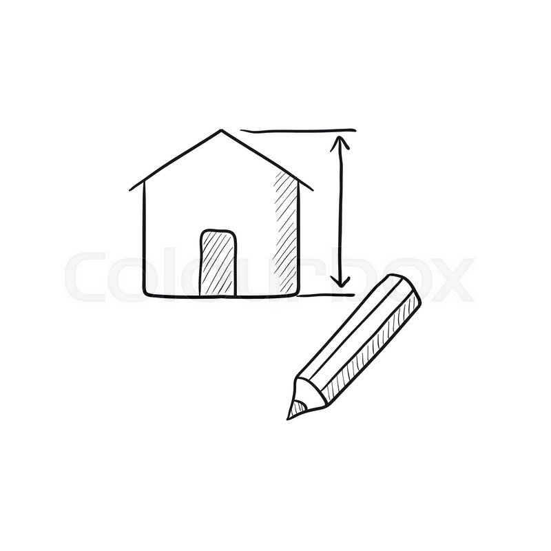 House Vector Sketch Icon Isolated On Stock Vector Colourbox 800x800 House Vector Sketch Icon Isolated On Stock Vector Colourbox
