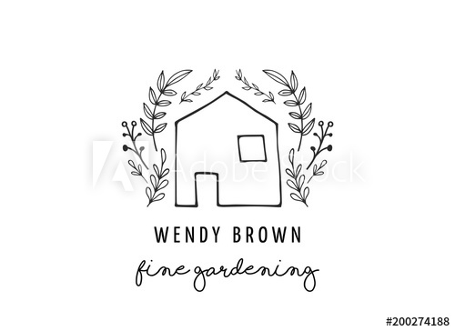 Simple And Stylish Modern Logo And Illustration, House Vector Hand 500x364 Simple And Stylish Modern Logo And Illustration, House Vector Hand