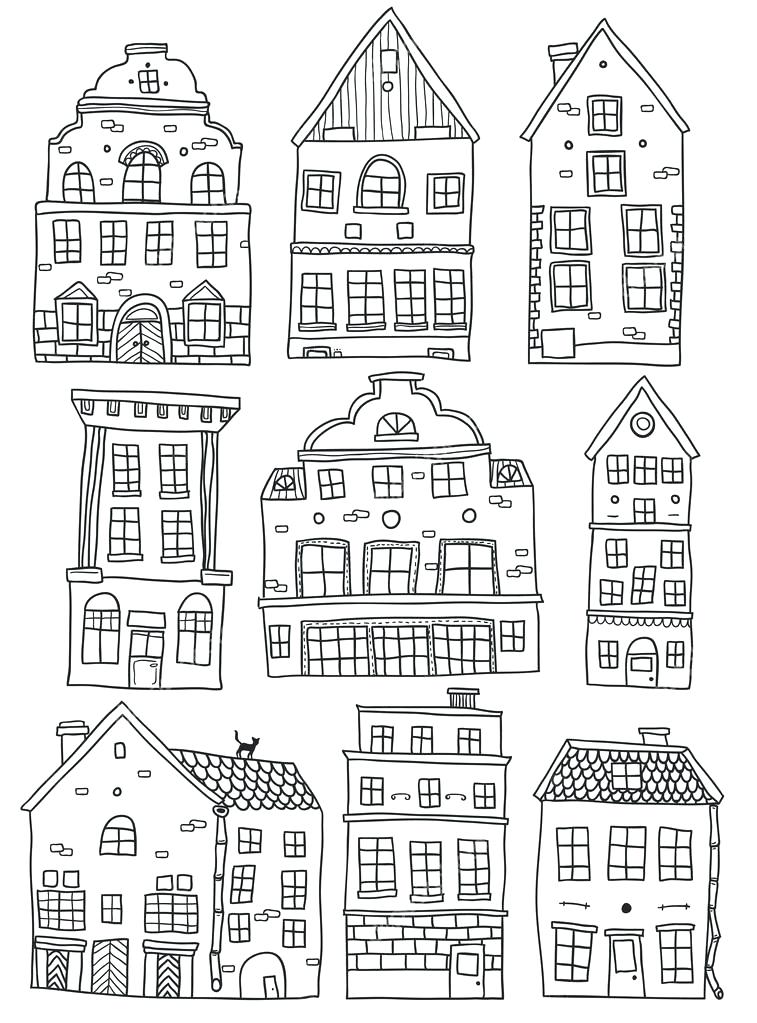 Hand Drawn House 757x1023 Hand Drawn House