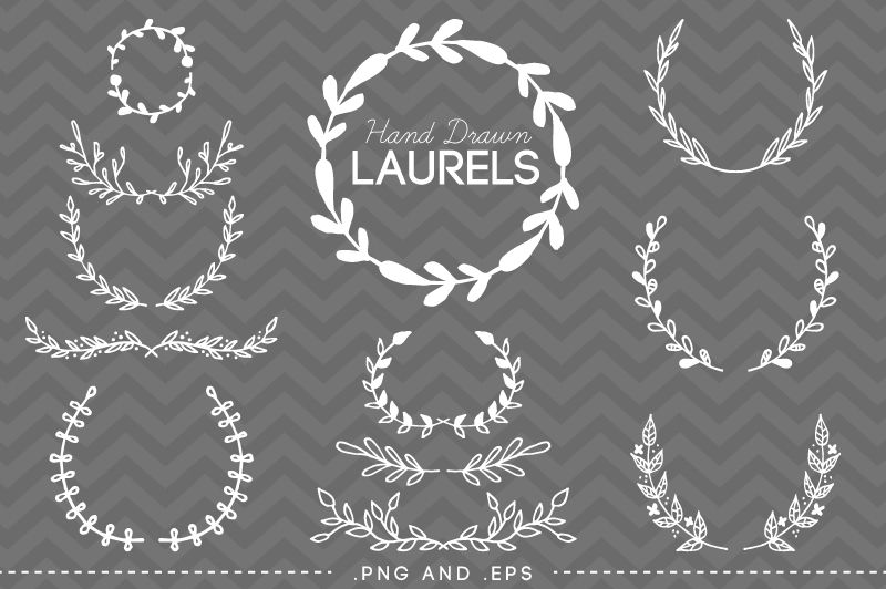 Hand Drawn Laurel Vector