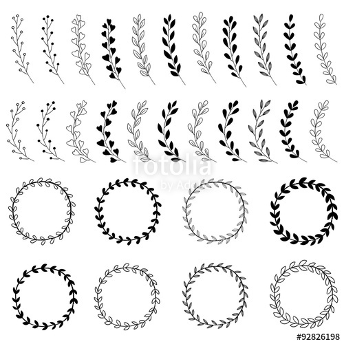 Hand Drawn Laurel Vector at Vectorified.com | Collection of Hand Drawn ...