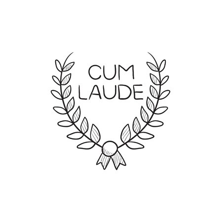 450x450 Laurel Wreath Vector Sketch Icon Isolated On Background Hand