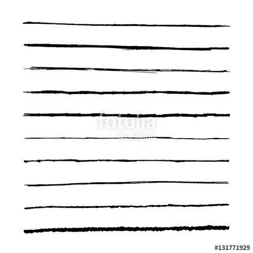 500x500 Set Marker Lines Vector Templets Hand Drawing Brushes Stock