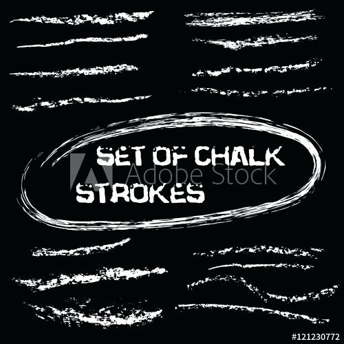 500x500 Chalk Lines Vector Brushes Or Pastel Hand Drawn Easy Changeable