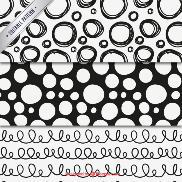 626x626 Hand Drawn Patterns Collection Vector Free Download