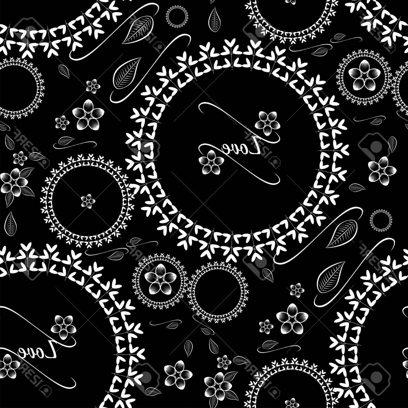 1560x1560 Photostock Vector Seamless Wallpaper Pattern With Flowers Hand